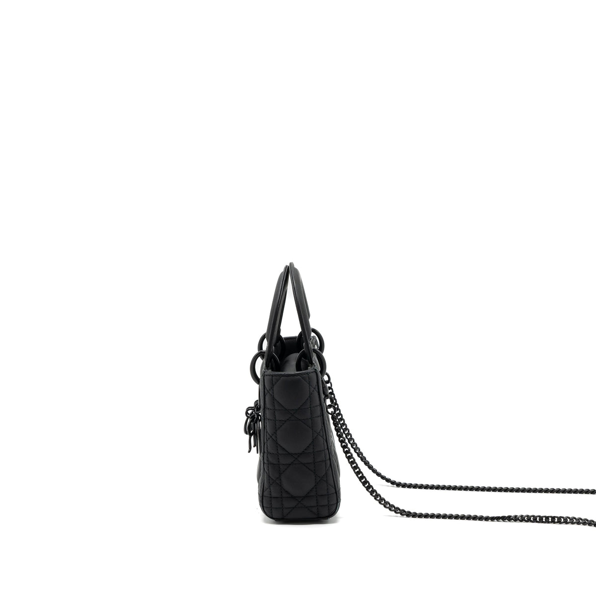 DIOR MINI LADY DIOR CALFSKIN SO BLACK