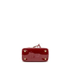 PRADA SMALL GALLERIA BAG PATENT CHERRY GHW