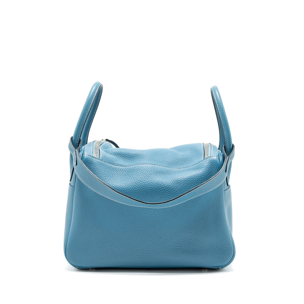 Hermes Lindy 30 Clemence Blue Jeans SHW