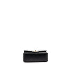 CHANEL MINI RECTANGULAR FLAP BAG LAMBSKIN BLACK LGHW (MICROCHIP)
