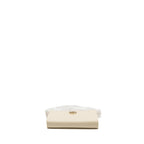 GUCCI INTERLOCKING G CROSSBODY CHAIN BAG WALLET LEATHER WHITE LGHW