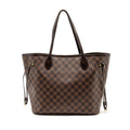 LOUIS VUITTON NEVERFULL MM DAMIER EBENE CANVAS GHW