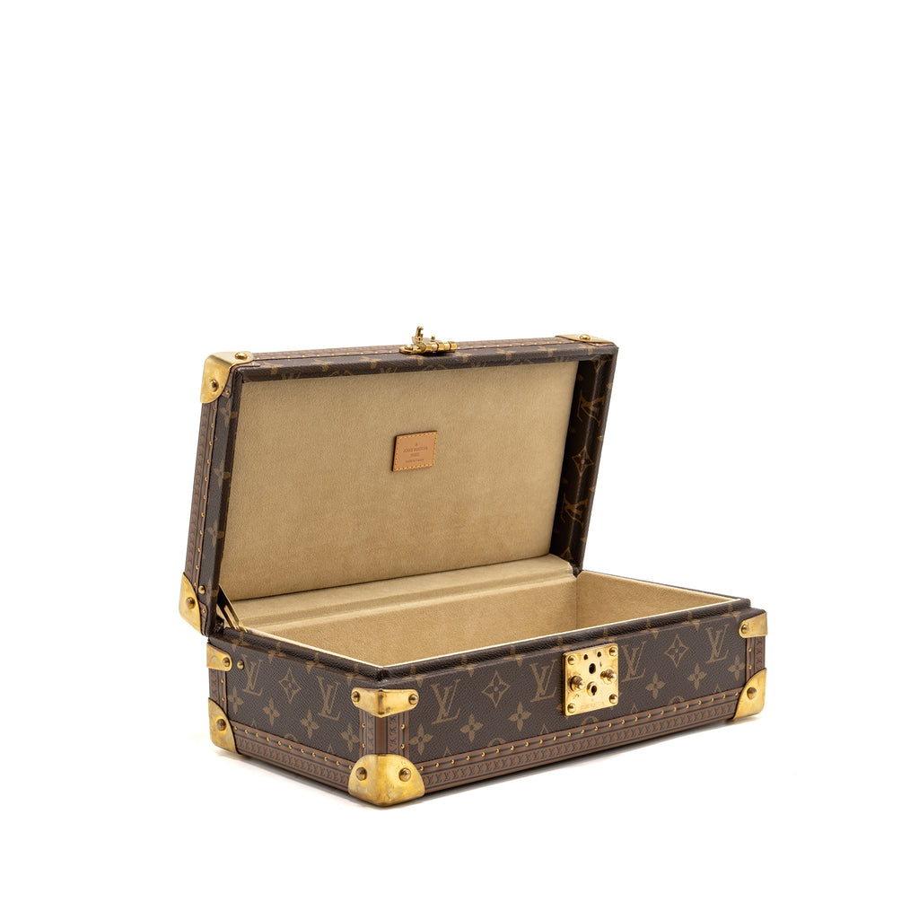 Louis Vuitton coffret 8 montres watch case monogram canvas GHW