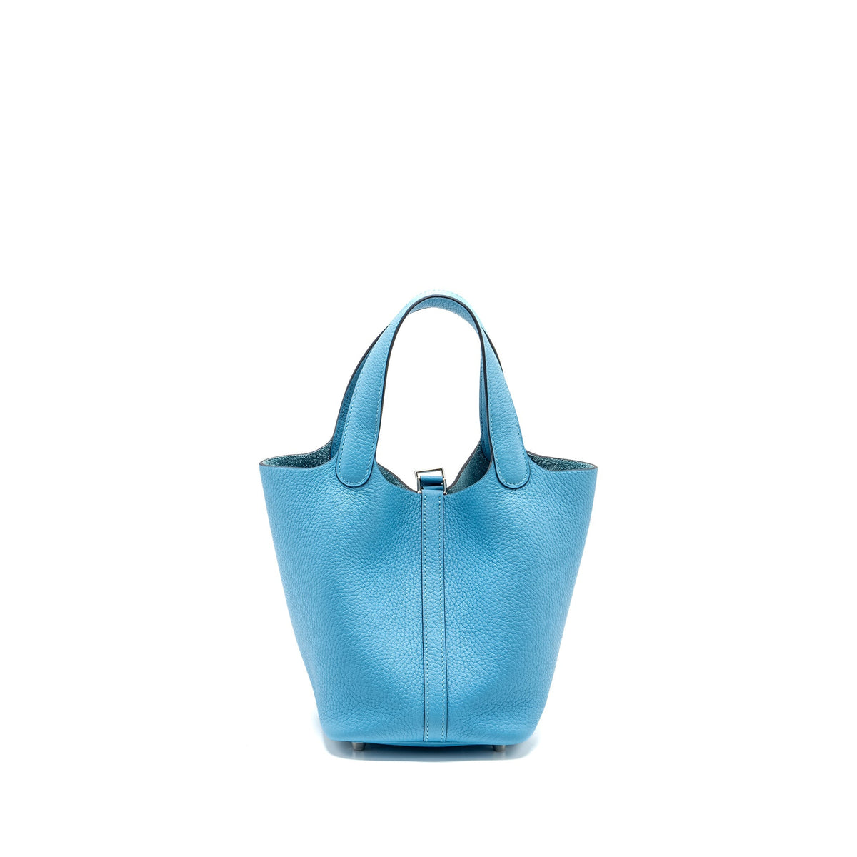 Hermes Picotin 18 Lock Bag Clemence Blue du Nord SHW