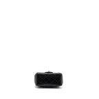CHANEL MINI SQUARE FLAP BAG LAMBSKIN BLACK LGHW (MICROCHIP)