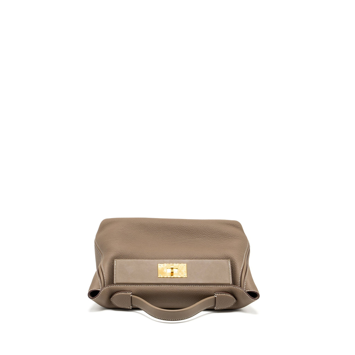HERMES 2424 24/24-29 BAG TOGO/SWIFT ETOUPE GHW