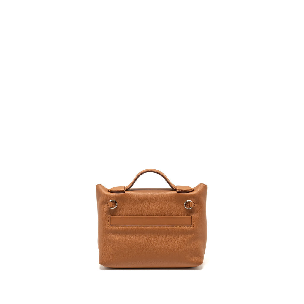 Hermes Mini 24/24 2424-21 Bag Evercolor/Swift Gold SHW