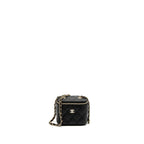 CHANEL MINI VANITY WITH CHAIN CAVIAR BLACK LGHW (MICROCHIP)