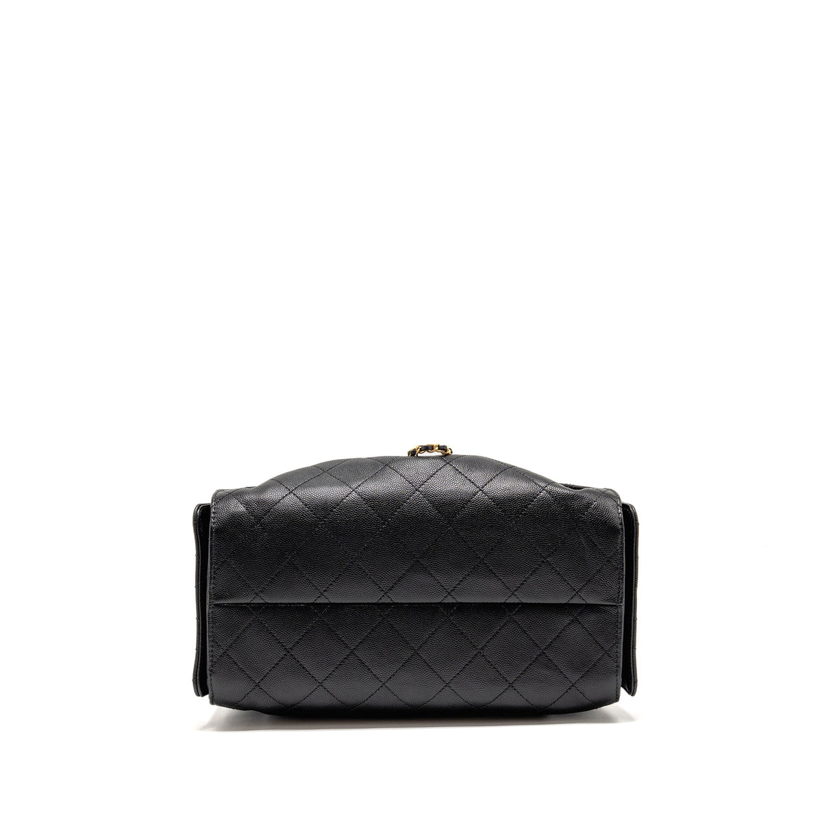 CHANEL SMALL 25 BAG CAVIAR BLACK GHW (MICROCHIP)