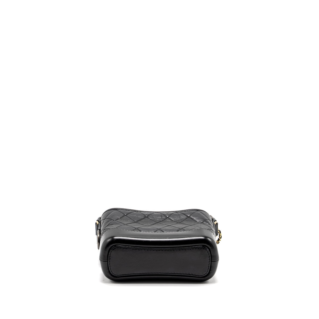 CHANEL SMALL GABRIELLE HOBO BAG CALFSKIN BLACK MULTICOLOUR HARDWARE