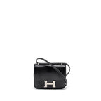 HERMES MINI CONSTANCE LIZARD VARANUS SALVATOR BLACK SHW