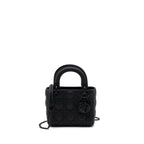 DIOR MINI LADY DIOR CALFSKIN SO BLACK