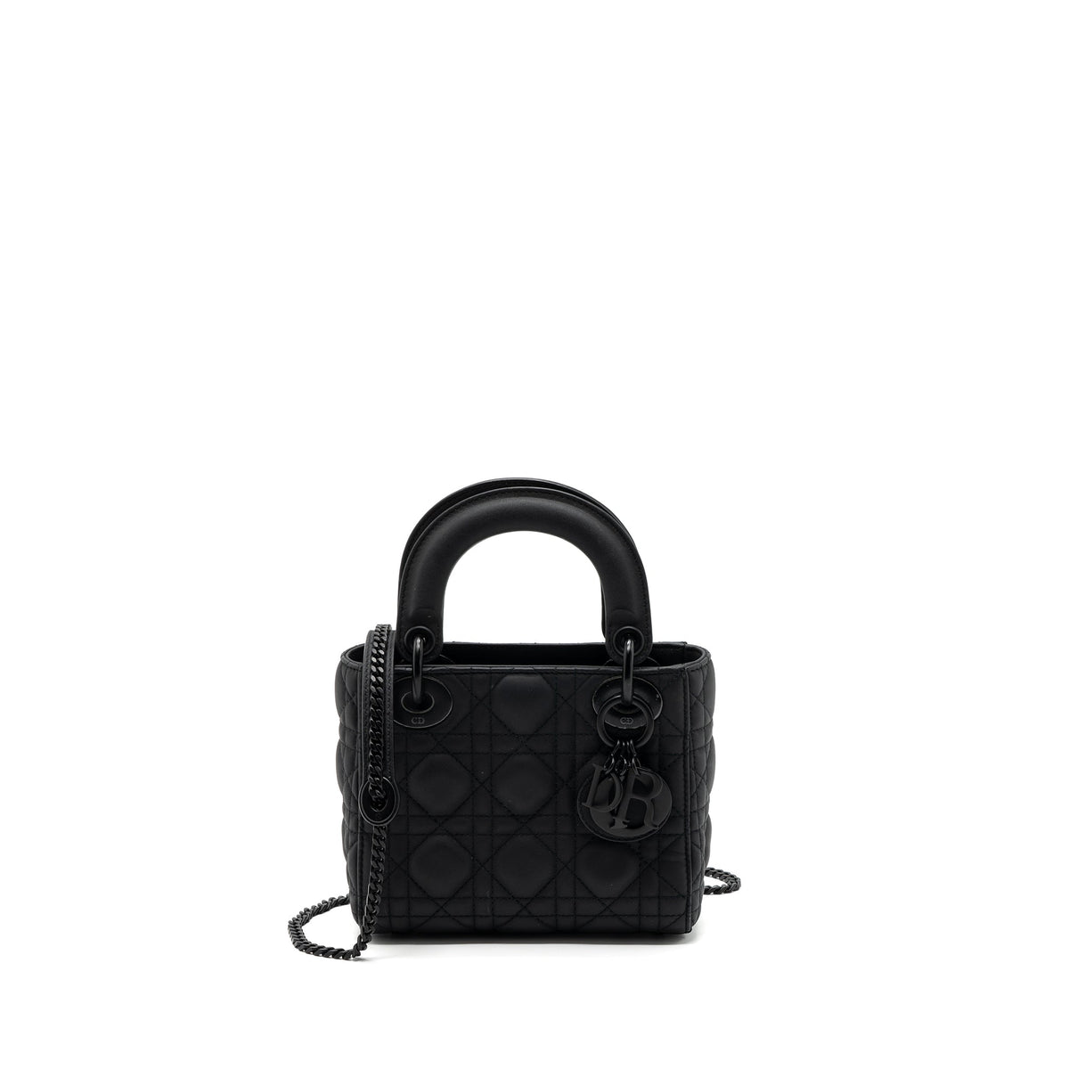 DIOR MINI LADY DIOR CALFSKIN SO BLACK