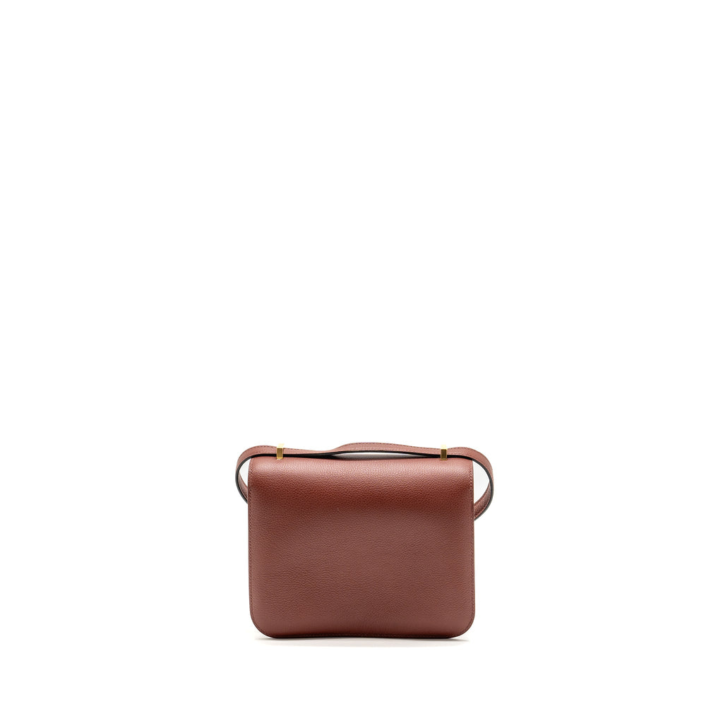 Hermes Mini Constance Evercolor Rouge H GHW