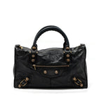 BALENCIAGA G21 WORK BAG LEATHER BLACK GHW