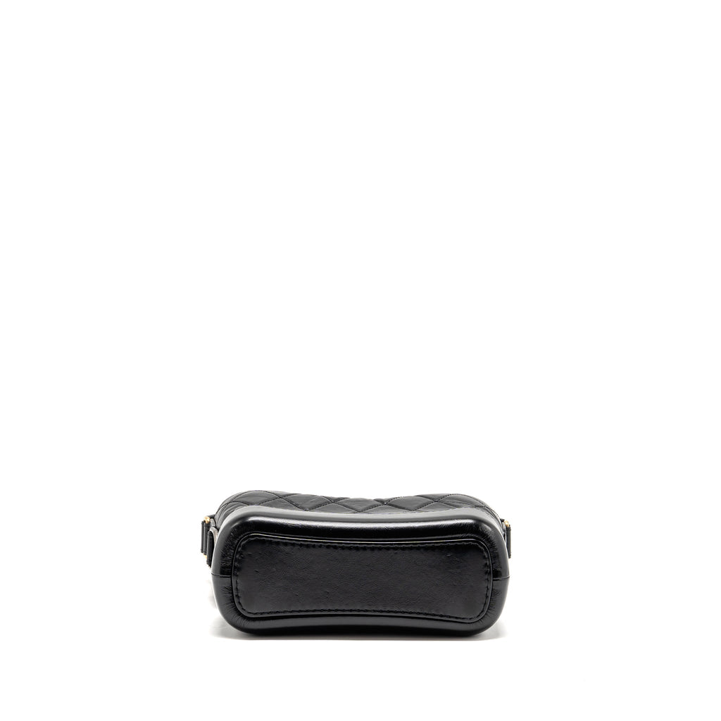 CHANEL SMALL GABRIELLE HOBO BAG CALFSKIN BLACK MULTICOLOR HARDWARE