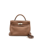Hermes kelly 32 togo chocolate SHW