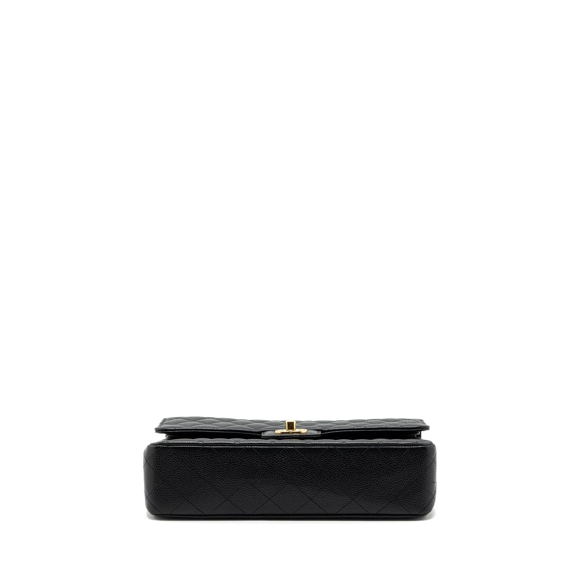 CHANEL MEDIUM CLASSIC DOUBLE FLAP BAG CAVIAR BLACK GHW