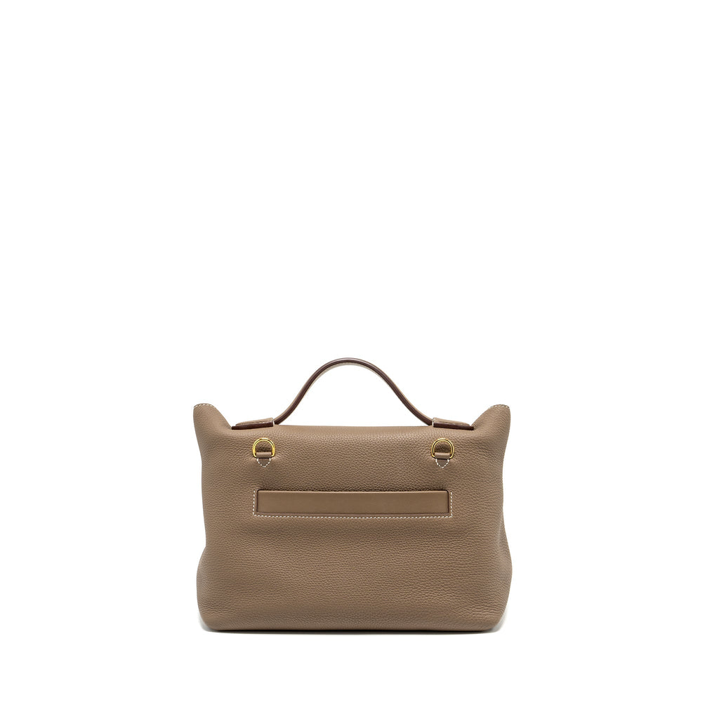 HERMES 2424 24/24-29 BAG TOGO/SWIFT ETOUPE GHW