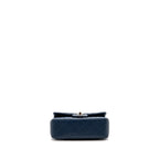 Chanel Mini Rectangular Flap Bag Lambskin Navy SHW