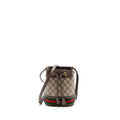 GUCCI OPHIDIA BUCKET BAG GG SUPREME CANVAS GHW