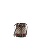 GUCCI OPHIDIA BUCKET BAG GG SUPREME CANVAS GHW