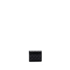 CHANEL CLASSIC COMPACT WALLET CAVIAR BLACK GHW (MICROCHIP)