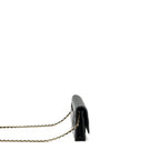 CHANEL CLASSIC WALLET ON CHAIN LAMBSKIN BLACK GHW