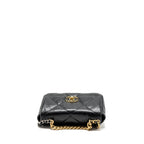 CHANEL SMALL 19 BAG GOATSKIN BLACK MULTICOLOUR HARDWARE