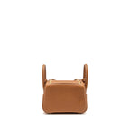 Hermes Mini Lindy Clemence Gold GHW