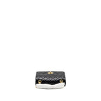 CHANEL MINI 2.55 REISSUE FLAP BAG AGED CALFSKIN BLACK GHW (MICROCHIP)