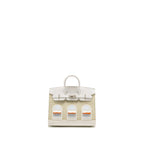 Hermes Birkin 20 Faubourg Snow Matt Alligator / Togo / Epsom/ Swift beton SHW