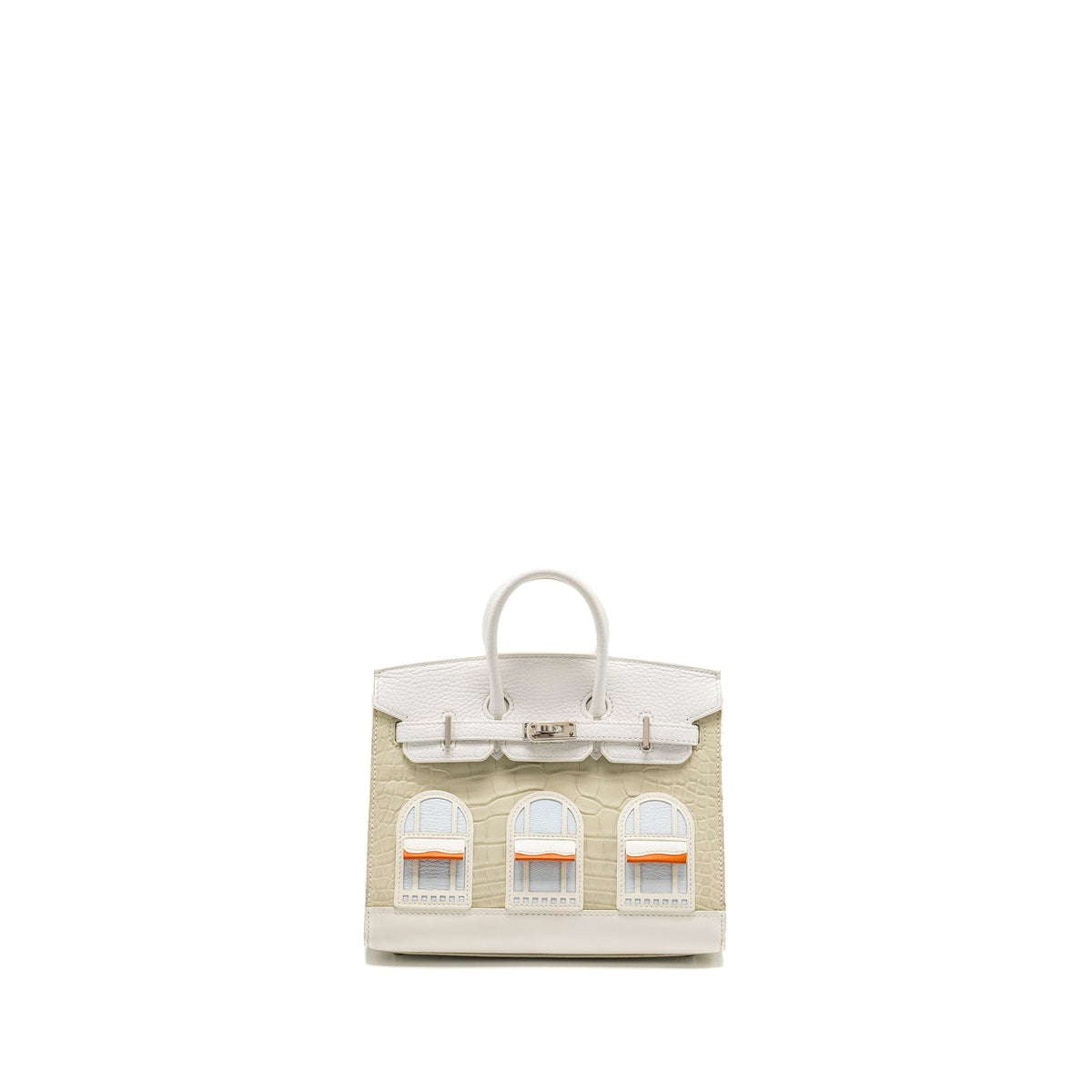 Hermes Birkin 20 Faubourg Snow Matt Alligator / Togo / Epsom/ Swift beton SHW