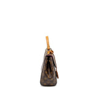 LOUIS VUITTON CLUNY BB MONOGRAM CANVAS WITH PINK STRAP GHW