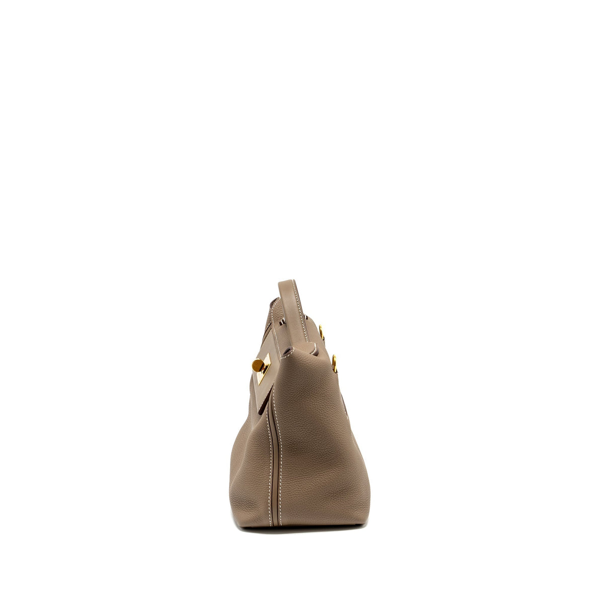 HERMES 2424 24/24-29 BAG TOGO/SWIFT ETOUPE GHW