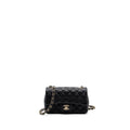 CHANEL CLASSIC MINI RECTANGULAR FLAP BAG CAVIAR BLACK GHW