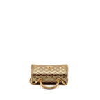 Chanel small coco handle caviar metallic gold GHW