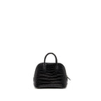HERMES MINI BOLIDE ALLIGATOR MISSISSIPPIENSIS MAT BLACK SHW