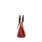 LOUIS VUITTON ALMA BB LIMITED EDITION VERNI MIROIR PATENT RED/MONOGRAM CANVAS GHW