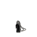 CHANEL SMALL CLASSIC DOUBLE FLAP BAG CAVIAR BLACK SHW (MICROCHIP)