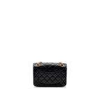 CHANEL MINI 2.55 REISSUE FLAP BAG AGED CALFSKIN BLACK GHW (MICROCHIP)