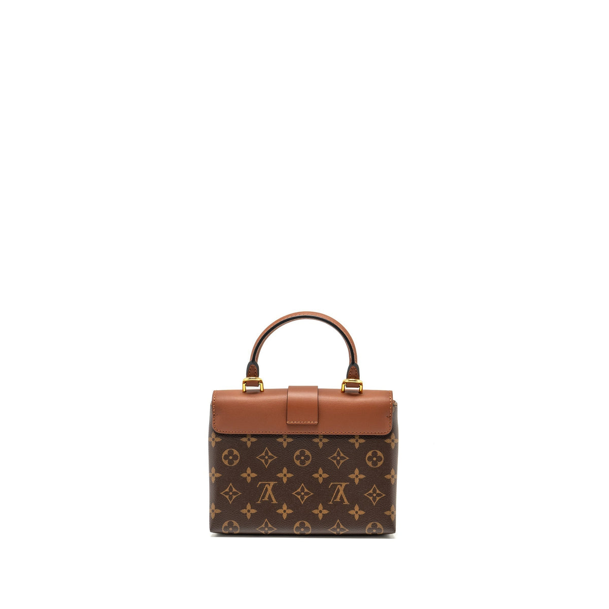LOUIS VUITTON LOCK BB MONOGRAM CANVAS BROWN GHW