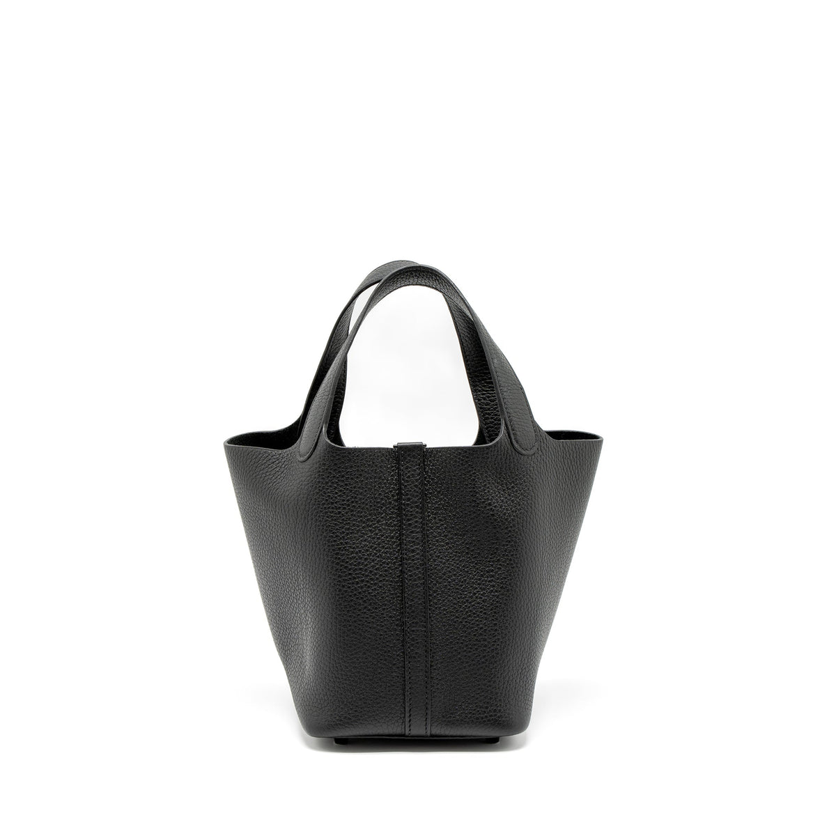 HERMES PICOTIN 18 CLEMENCE SO BLACK WITH BLACK HARDWARE