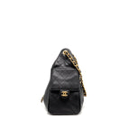 CHANEL SMALL 25 BAG CAVIAR BLACK GHW (MICROCHIP)