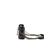 CHANEL SMALL GABRIELLE HOBO BAG CALFSKIN BLACK MULTICOLOR HARDWARE