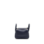 Hermes Mini Lindy Clemence Blue Nuit GHW