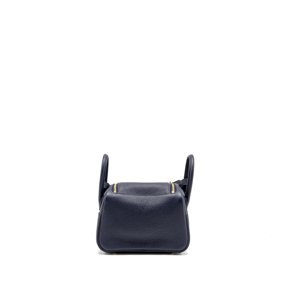 Hermes Mini Lindy Clemence Blue Nuit GHW