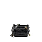CHANEL SMALL GABRIELLE HOBO BAG CALFSKIN BLACK MULTICOLOUR HARDWARE