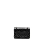 CHANEL SMALL CLASSIC DOUBLE FLAP BAG CAVIAR BLACK SHW (MICROCHIP)