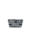 DIOR MEDIUM DIOR TRAVEL NOMAD POUCH FABRIC NAVY GHW